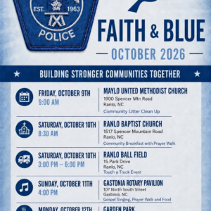 Faith & Blue October 2026 flyer