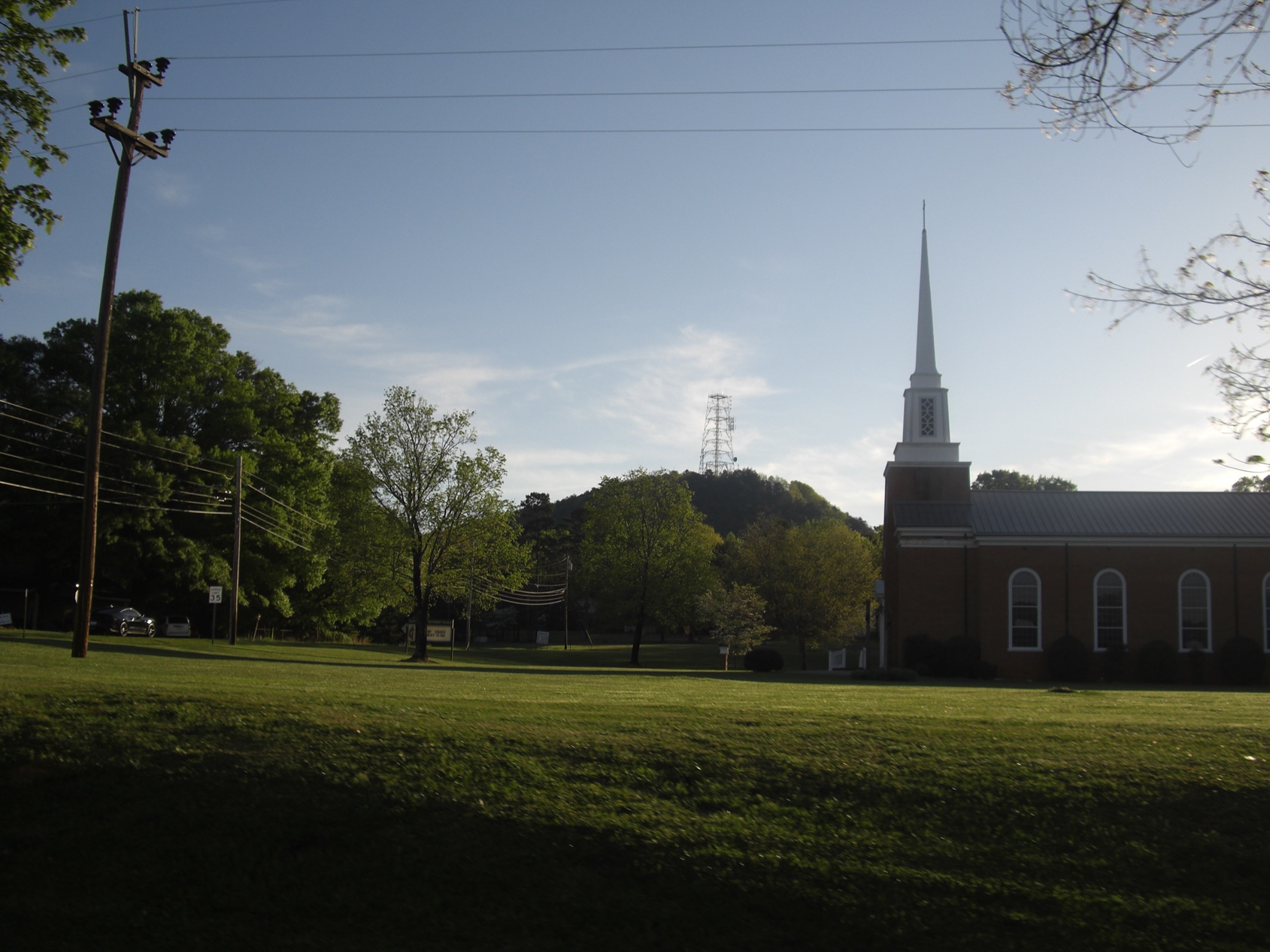 Church steeple in Ranlo, NC