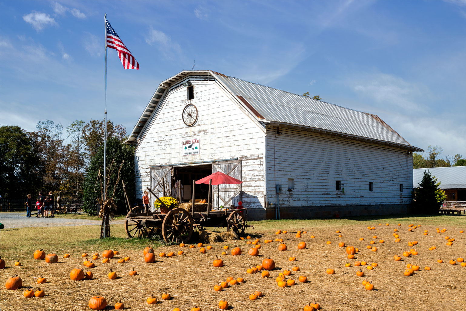 Historic barn at Lewis Farm in Ranlo